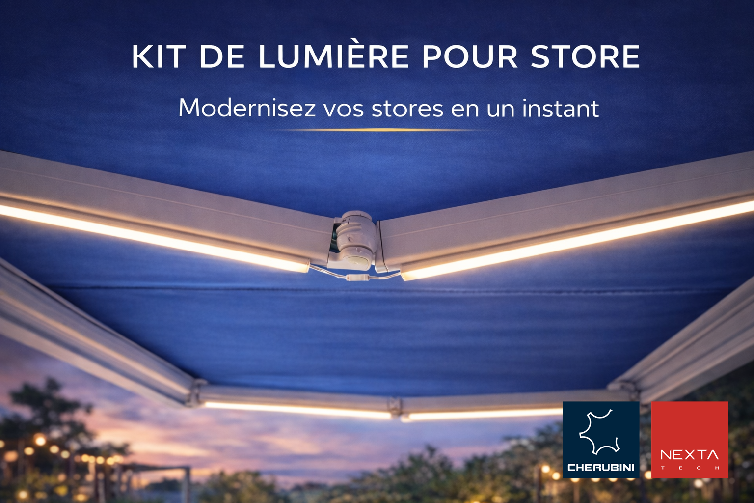 kit de lumière pour store