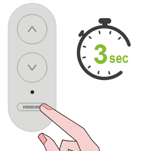 activer ou désactiver le mode piloté sur un moteur volet roulant Bubendorff