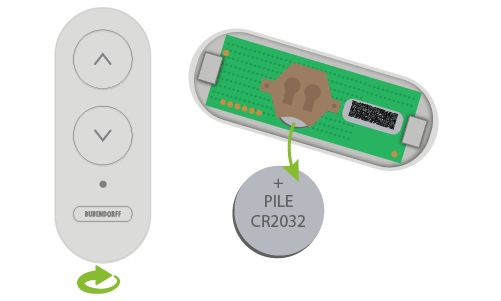 changer la pile de votre télécommande Bubendorff