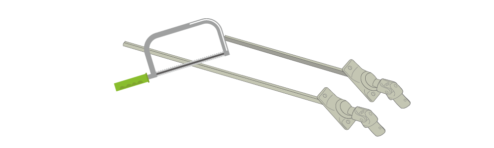 Ajuster la longueur de la nouvelle sortie de caisson