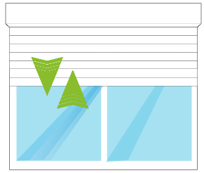 le volet roulant fait un mouvement
