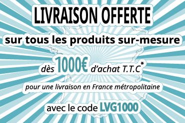 Livraison offerte à partir de 1000€d'achat