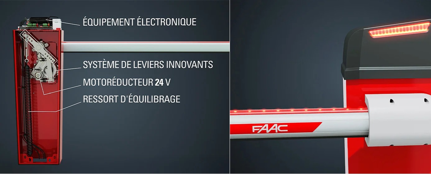 barrière levante automatique FAAC B614