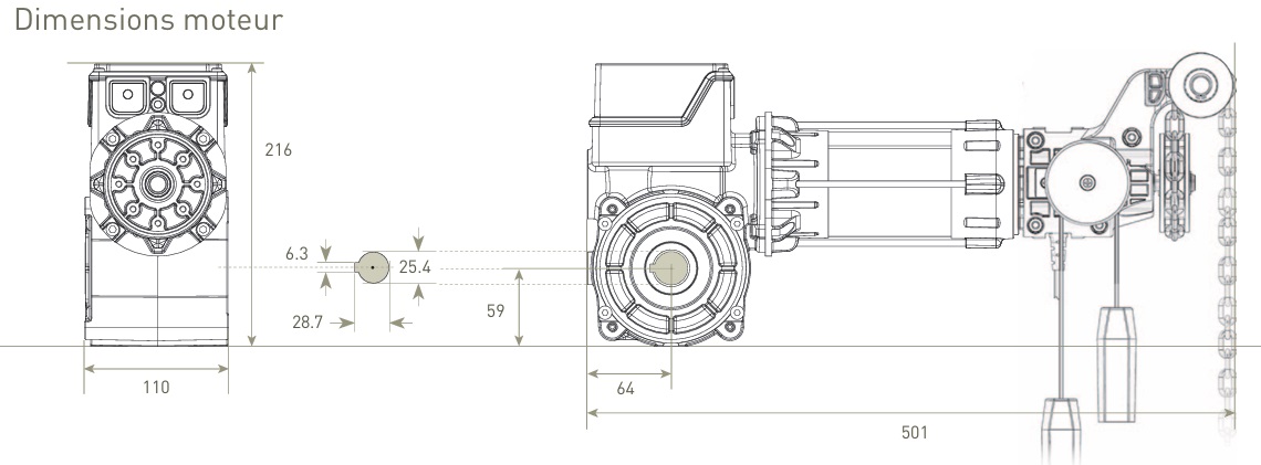 Moteur Gaposa BBS100T