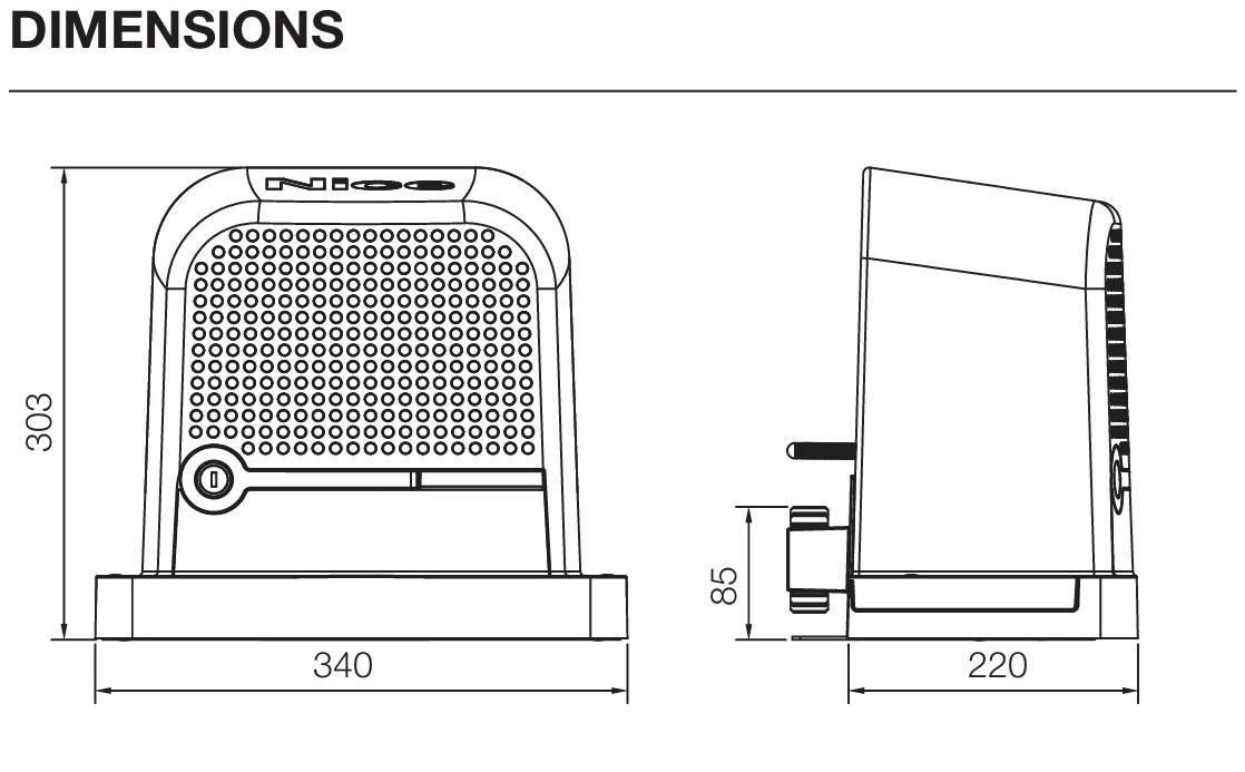 Dimensions Nice Robus