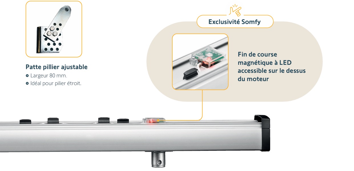 Somfy 1246485 bras