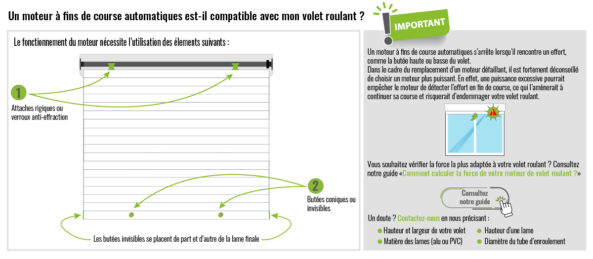 Moteur à fins de course automatique