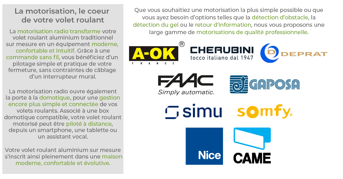 Volet roulant traditionnel sur mesure