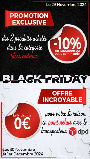 Profitez de 10% de remise sur votre panier dès 2 produits de la catégorie IDEE CADEAU achetés.