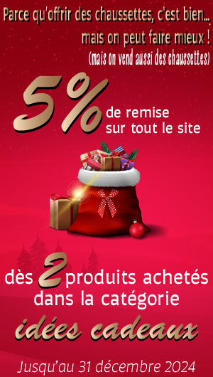 Profitez de 5% de remise sur votre panier dès 2 produits de la catégorie IDEE CADEAU achetés.