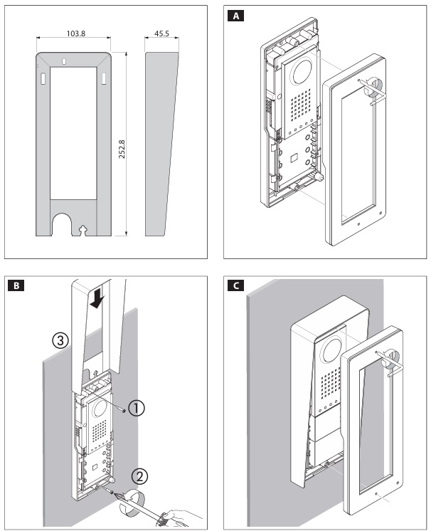 Platine de rue Came Enigma