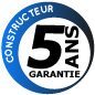 Garantie constructeur 5 an(s)