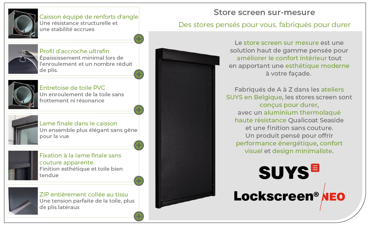 Store screen sur-mesure