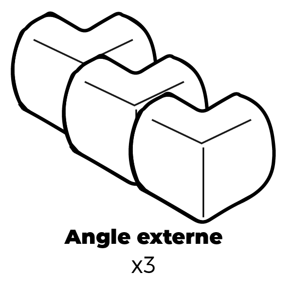 Angle externe x3