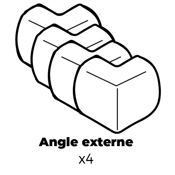 Angle externe x4