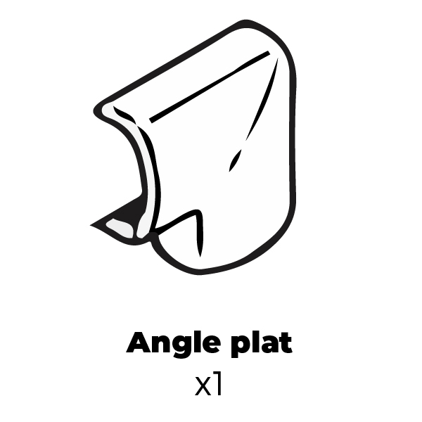 Angle plat x1