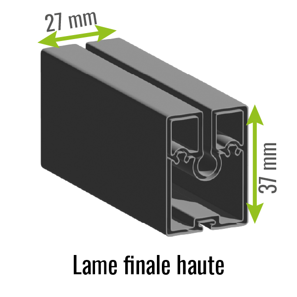 Lame finale haute 37x27mm