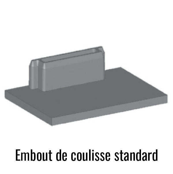 Embouts de coulisses standard