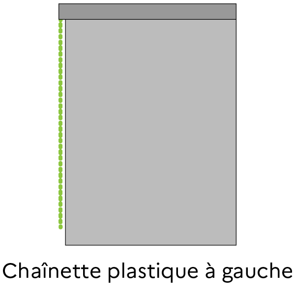 Chainette métal à gauche