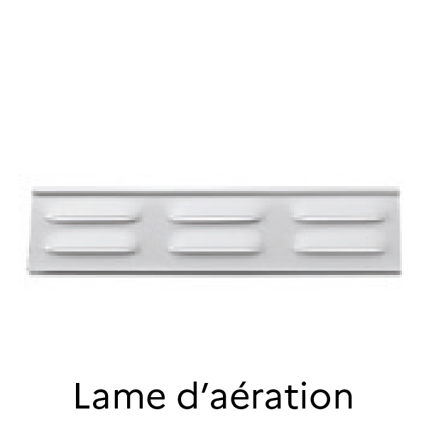 Avec une lame d'aération