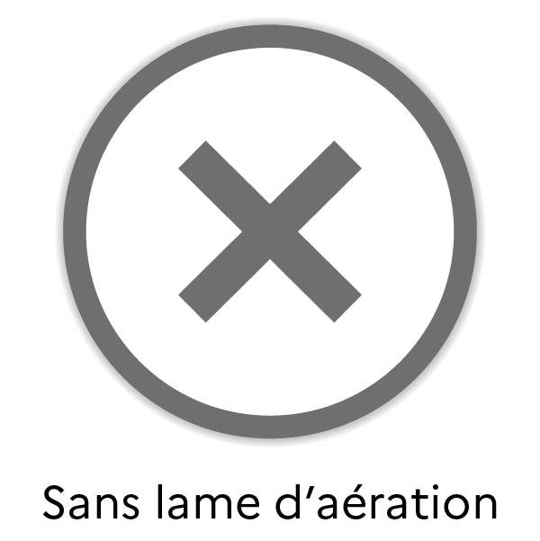 Sans lame d'aération