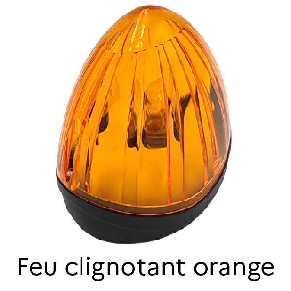 Feu orange clignotant