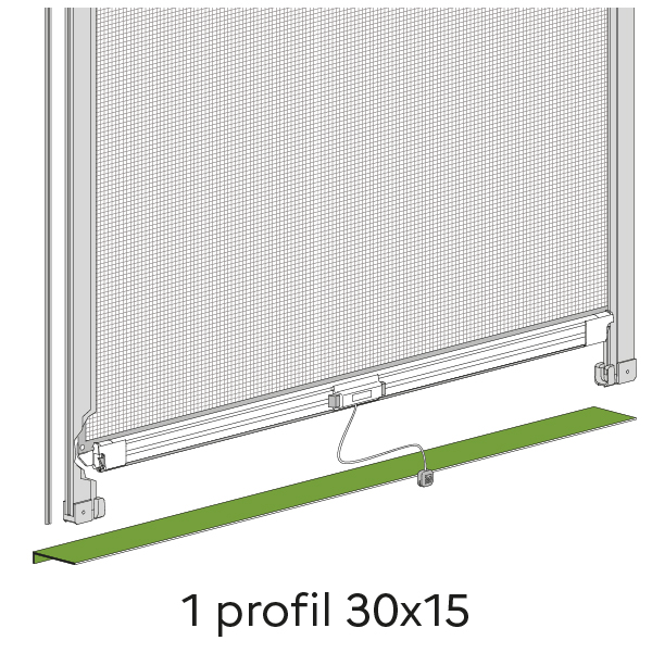 1 profil 30 x 15