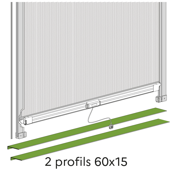 2 profils 60 x 15