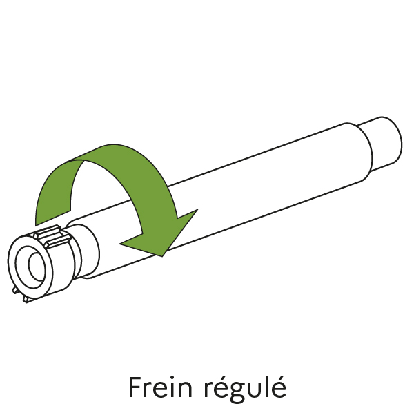 Avec frein régulé