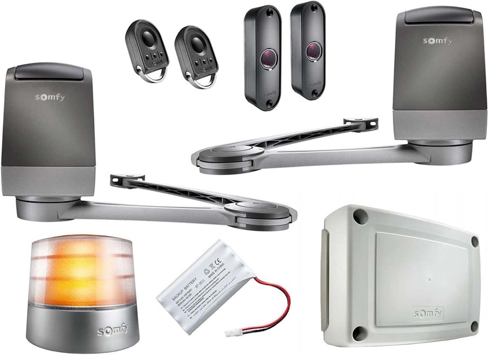 Motorisation portail battant Somfy Axovia 3S io – Pack confort