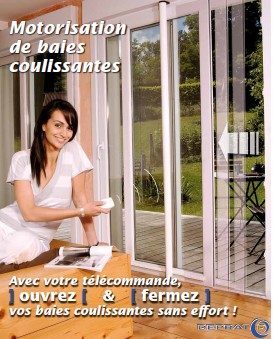 Motorisation de fenêtre et de baie coulissante - Moteur Deprat Win Com radio - brut