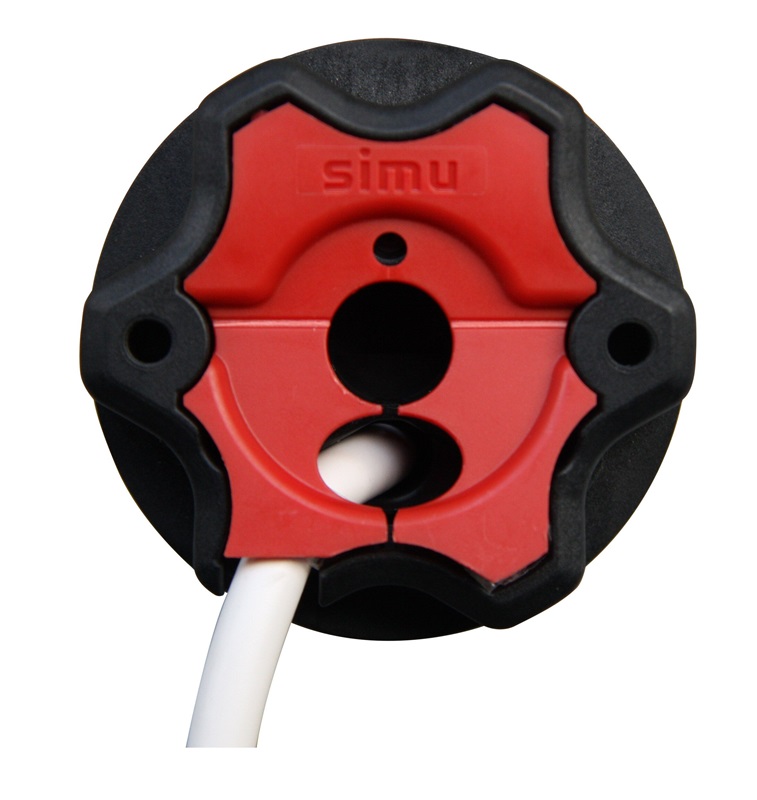 Moteur Simu T5S Auto 6 newtons - Tête moteur Somfy