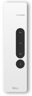 Emetteur Domi portable Nice 1 canal blanc - DOMIP1