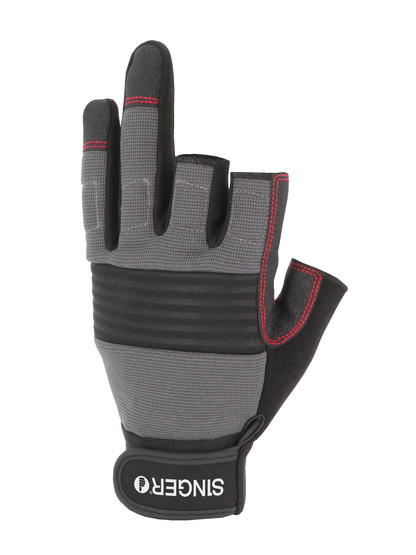 Gants type mécanique modèle 3 doigts coupés Singer CMC2D - T.09